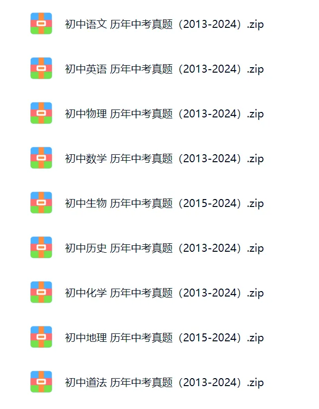 初中各科《历年中考真题》含真题、答案解析(电子版可下载打印)包含各个省份 第2张
