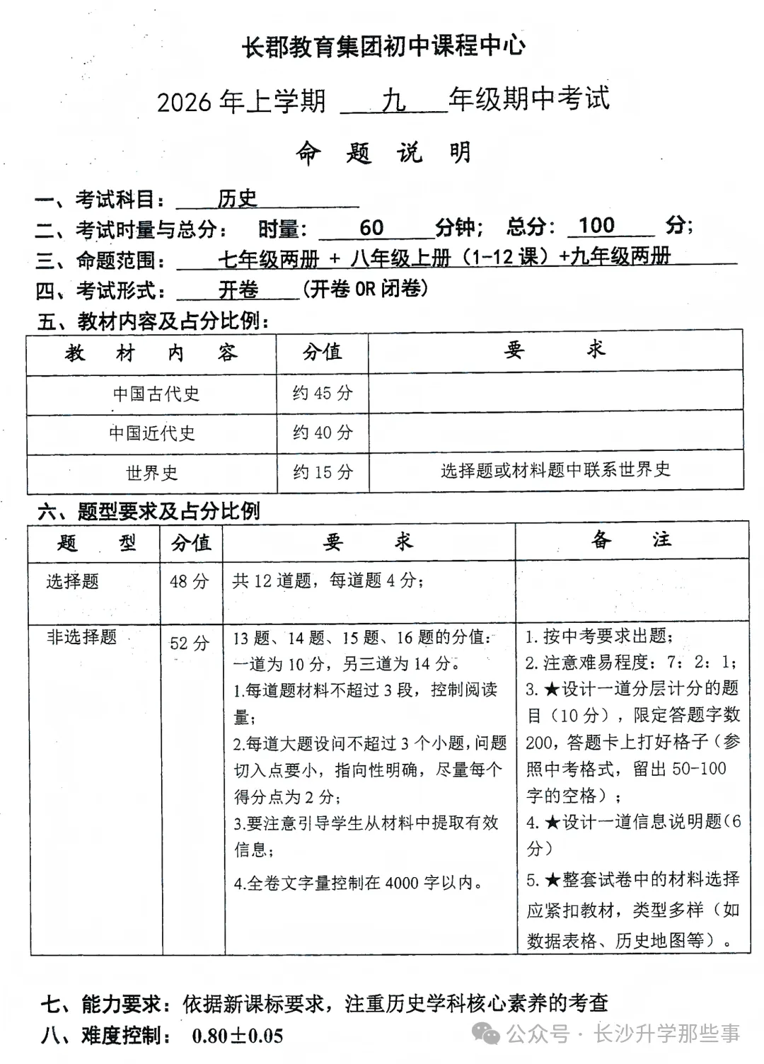 快讯:长郡集团初三期中考紧急调整,郡、雅同开考,意义重大! 第10张