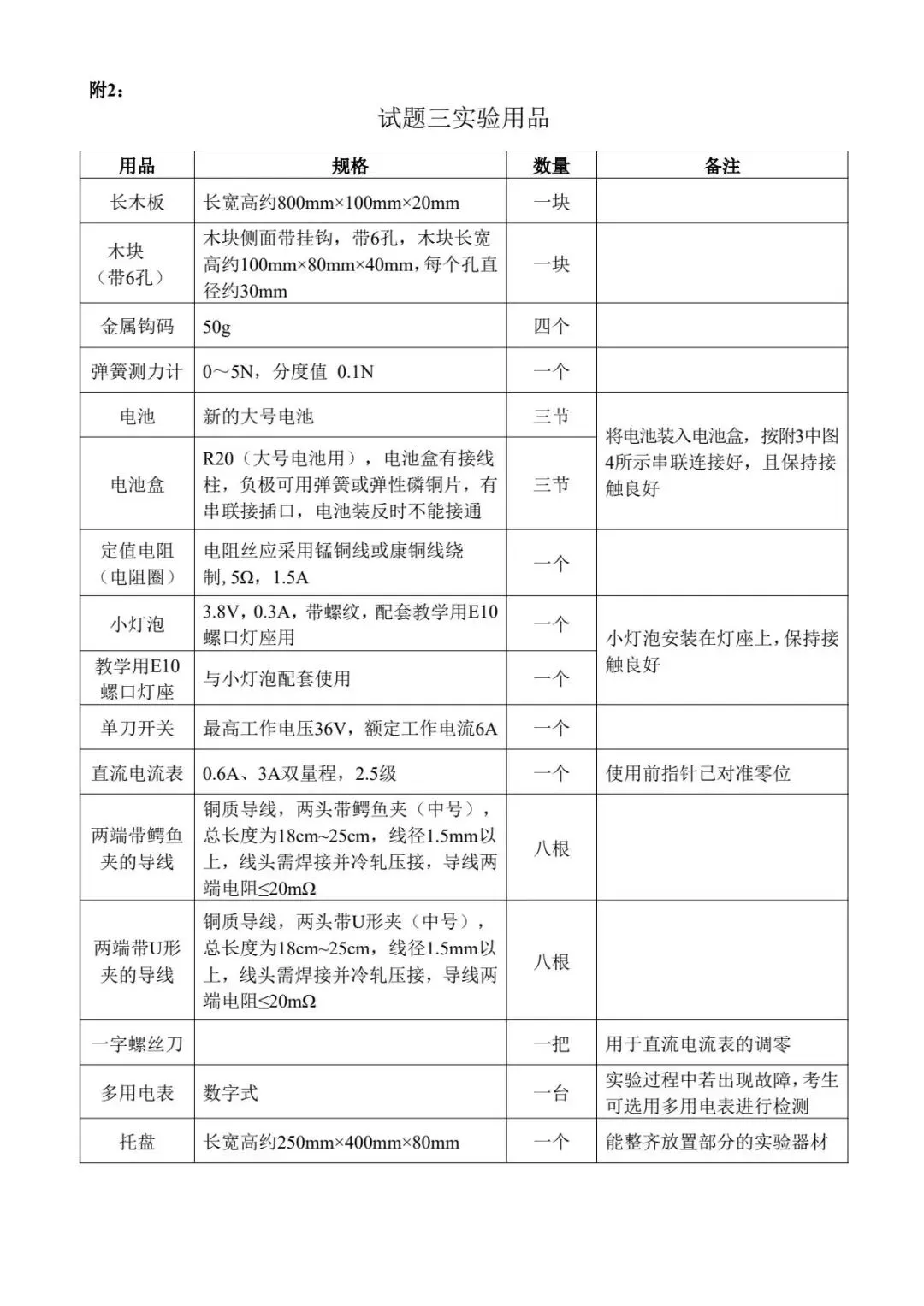 完整版|2026广州中考物化生实验操作考试范围 第12张