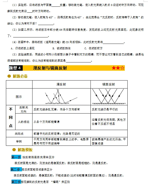 2026年中考物理万能解题模板,熟练掌握这1份,保证考试不下90分! 第8张