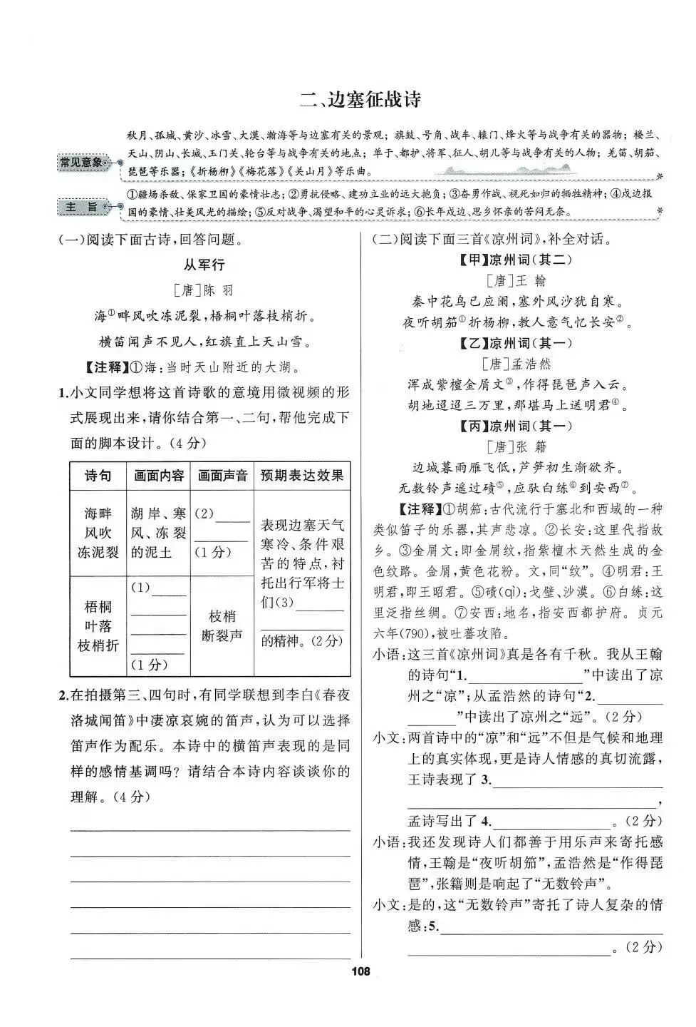 中考诗歌鉴赏常考的就这六种,含考点! 第1张