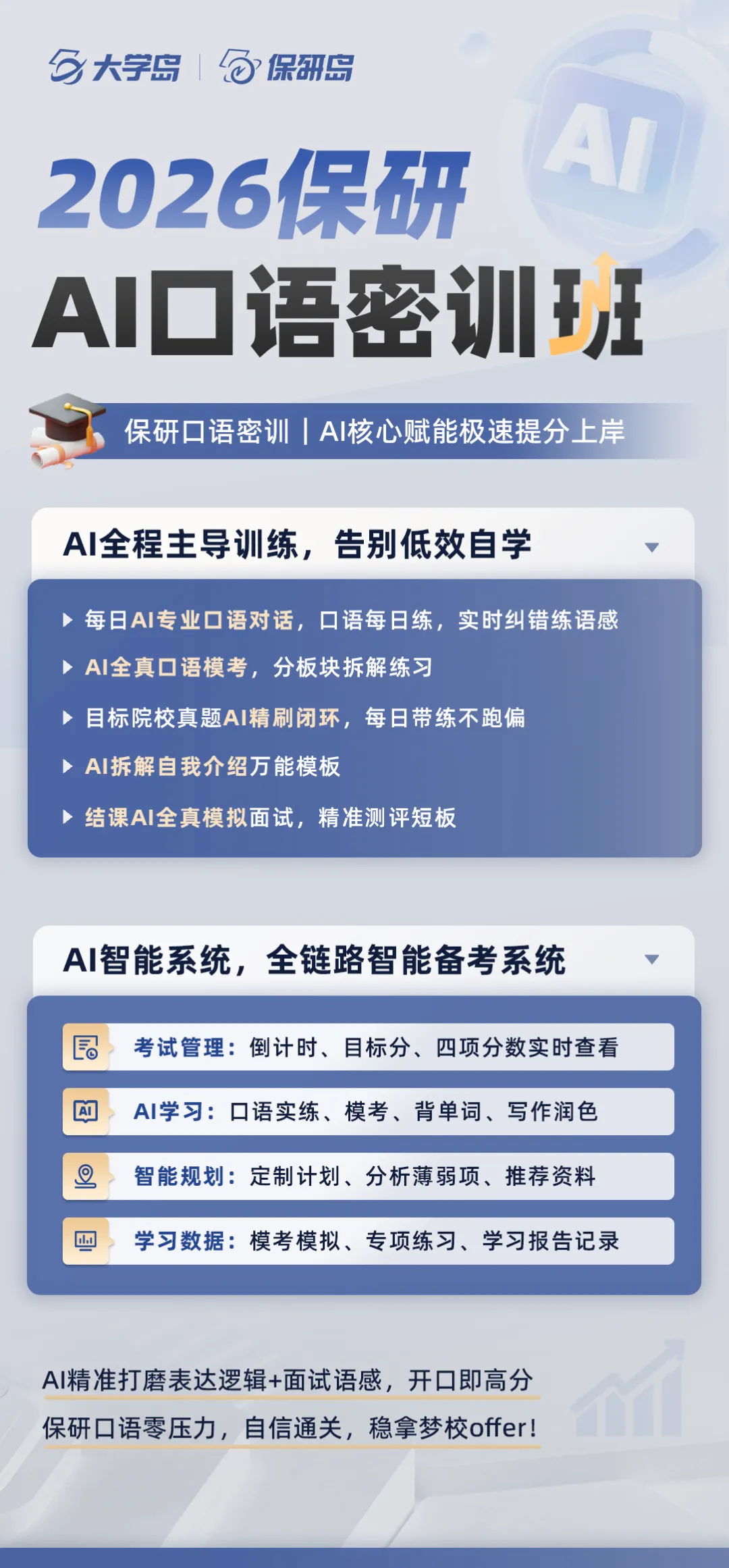 26保研er注意!AI全程带练+保研真题模考,【保研口语密训班】,每日带练不跑偏! 第5张