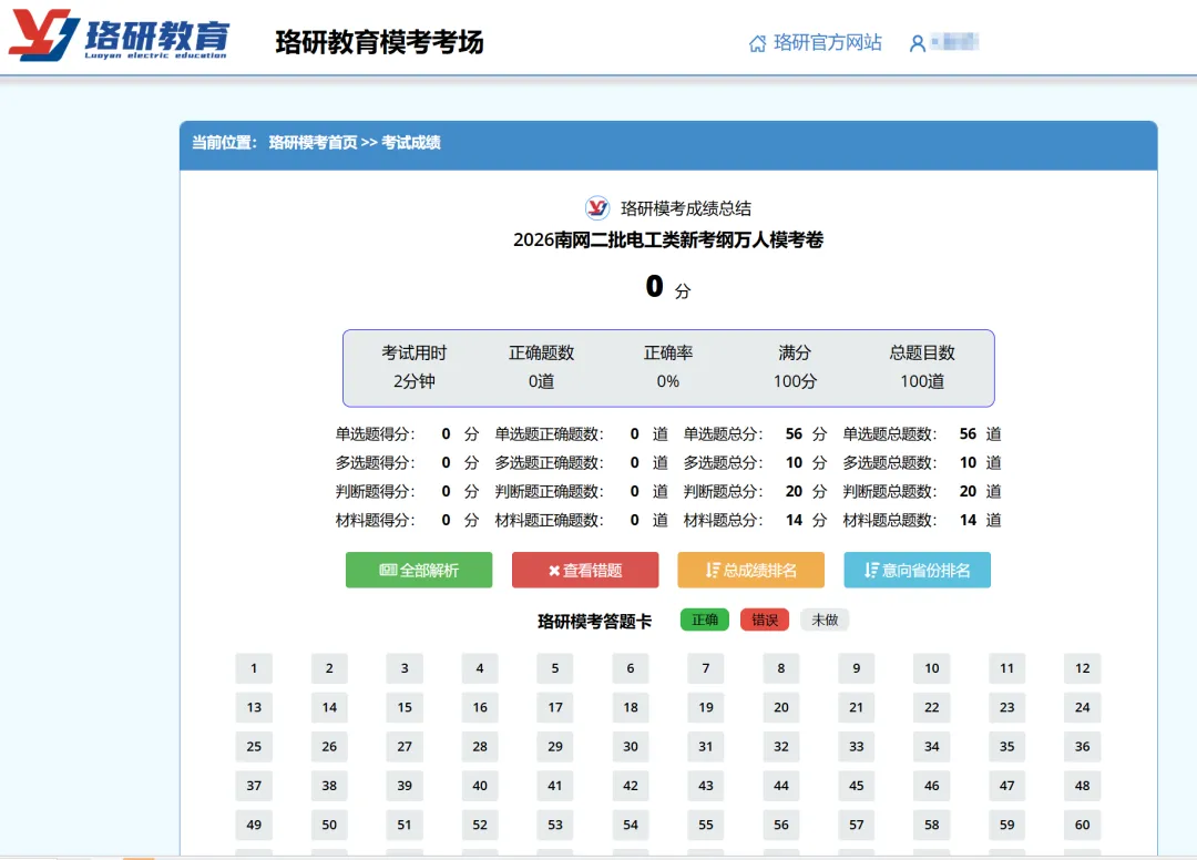 考前最后一测!南网二批万人模考正式开启,速来应战! 第20张