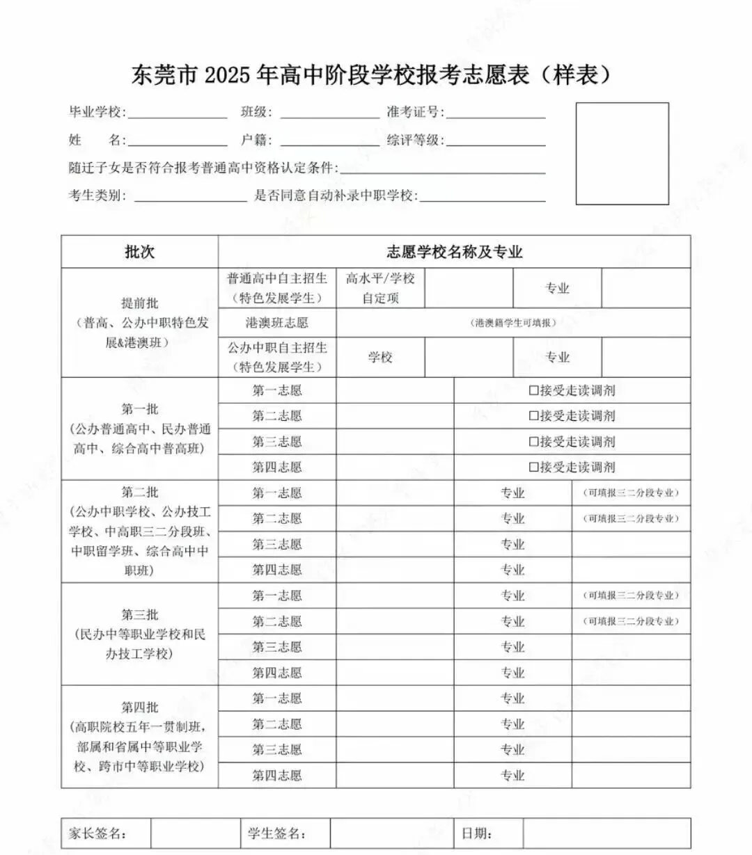2026东莞中考志愿填报“避坑”指南:第一批4个志愿怎么填?一文说清所有规则-第2张图片-四季读书网
