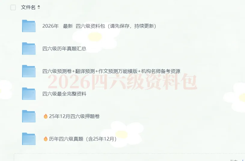 【四六级】大学英语四六级近10年四六级真题原卷+答案+音频 (内含作文模板+听力+历年+高频词等等)(2015-2025) 第1张
