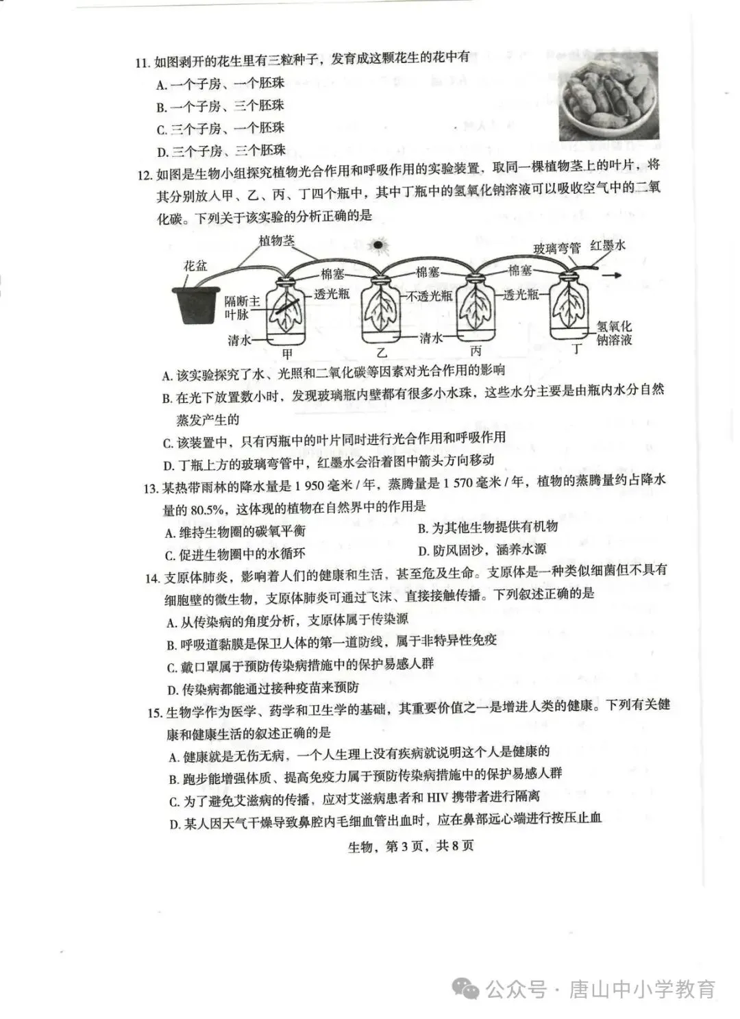2026.4石家庄市正定中考一模全科试卷含答案(可下载) 第54张