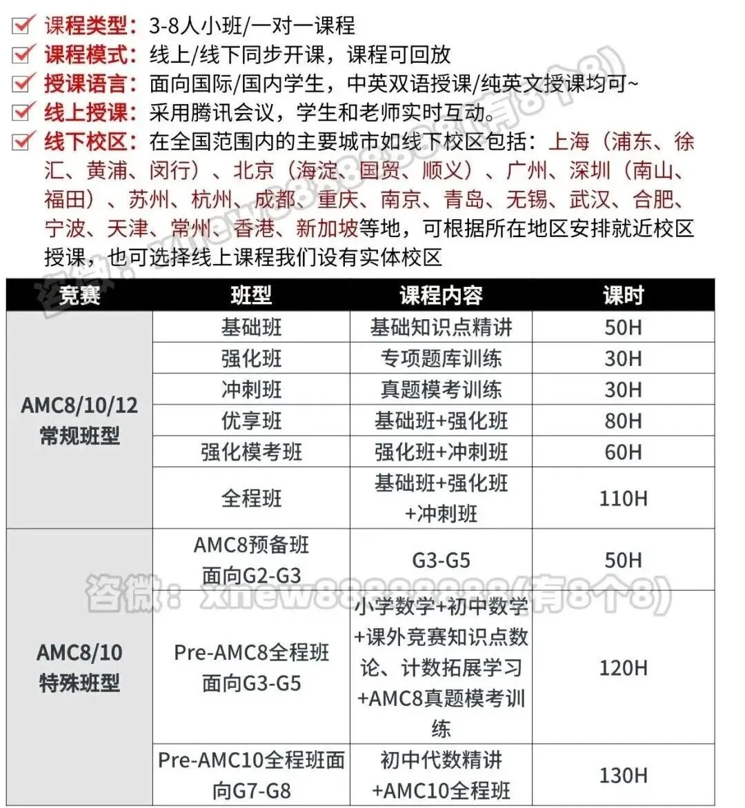 还在用真题折磨孩子?2026年AMC8数学竞赛分数线创新高,2027年长线规划才是救命稻草!附课程培训~ 第7张 还在用真题折磨孩子?2026年AMC8数学竞赛分数线创新高,2027年长线规划才是救命稻草!附课程培训~ 第7张