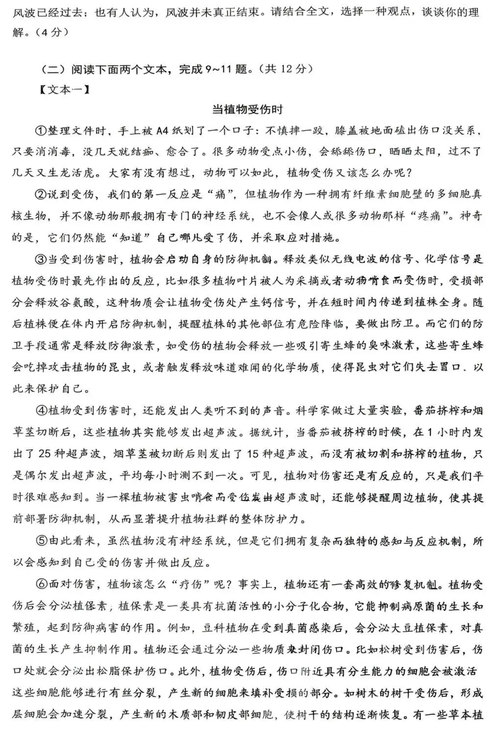 2026中考语文模拟试卷二(附答案),含金量很高! 第5张