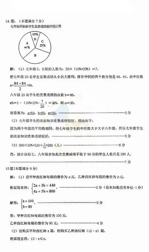 2026年赤峰市松山区中考模拟试卷数学(含答案) 第10张