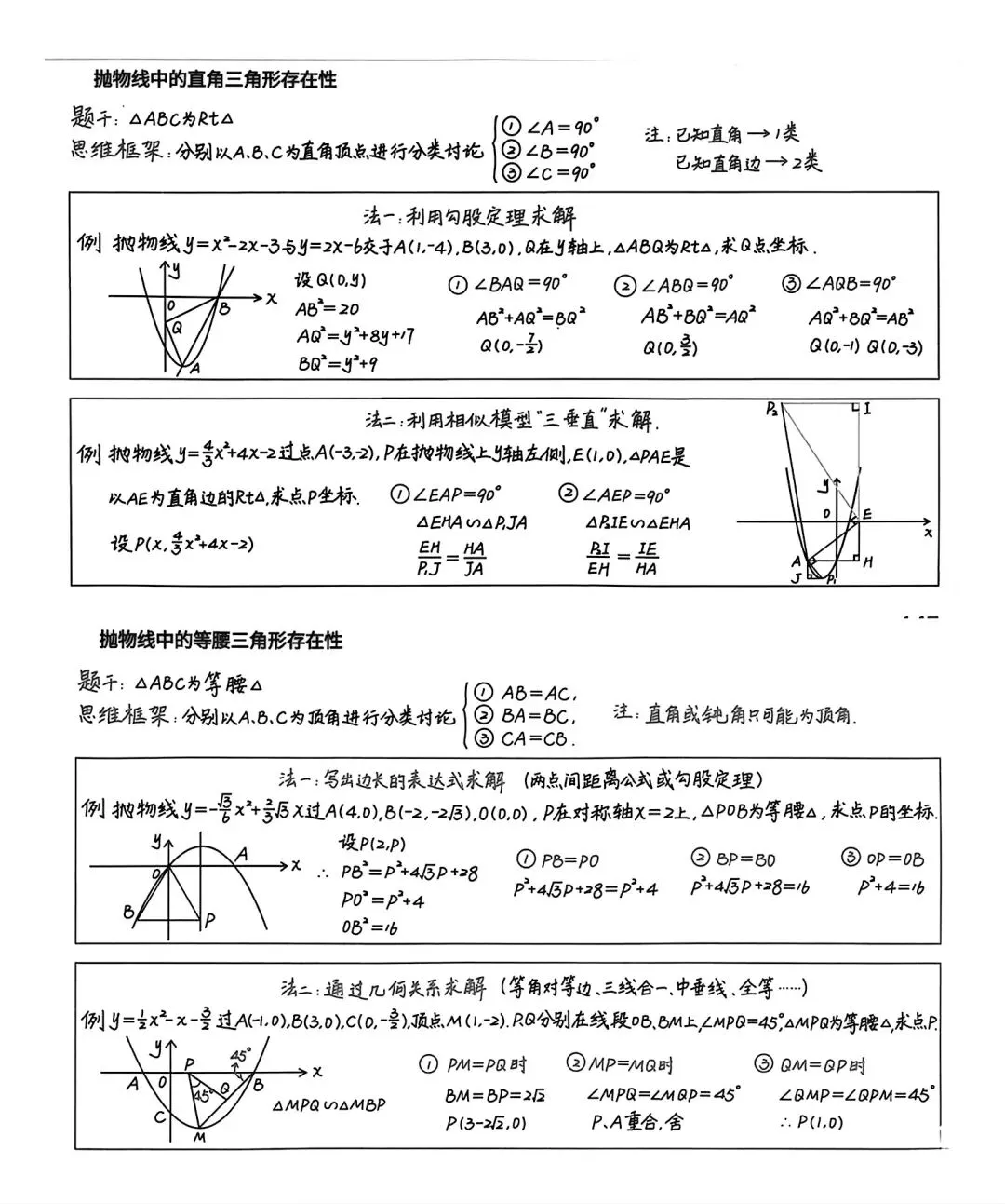 中考数学压轴题模型,一看就会-第7张图片-四季读书网