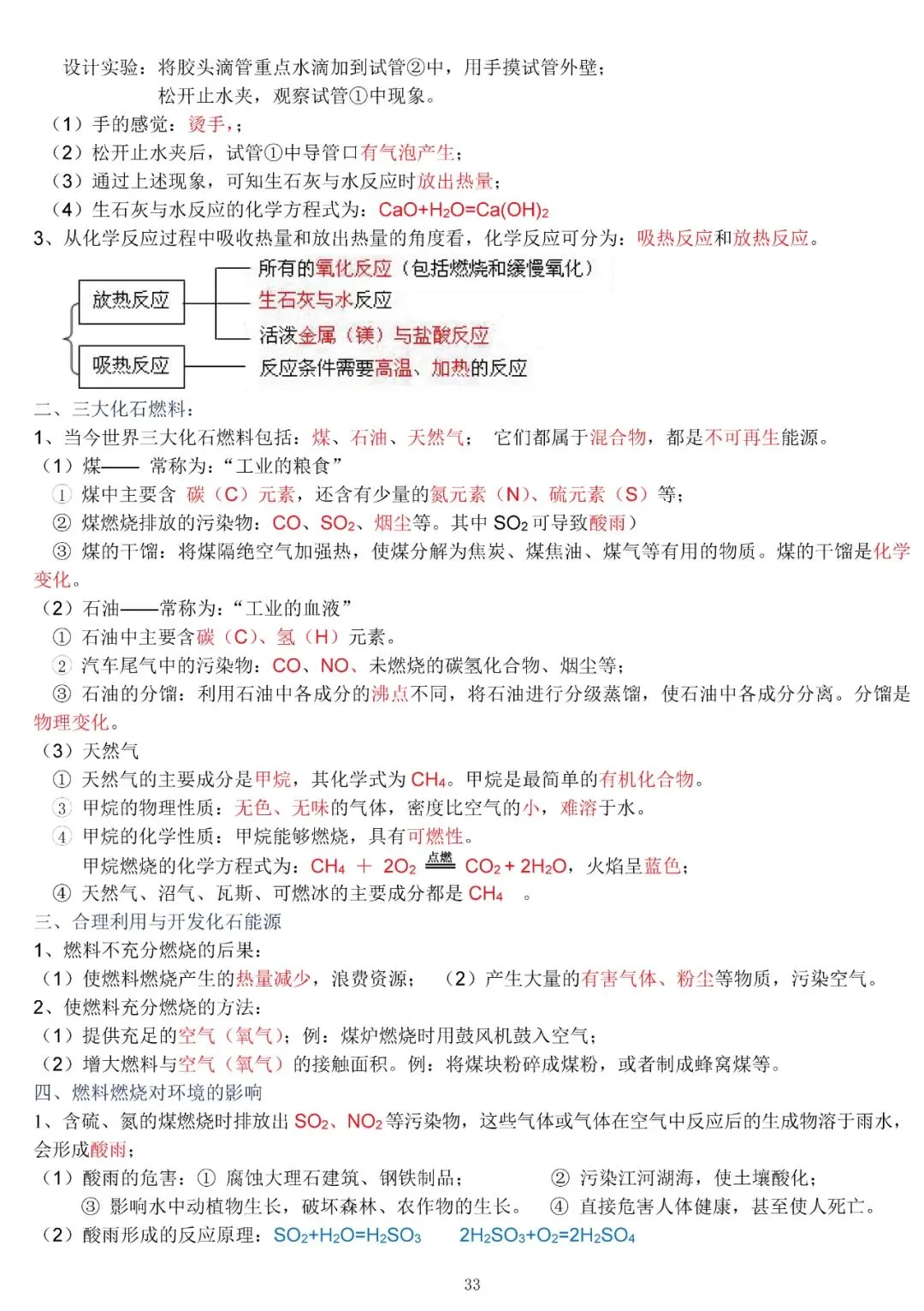 中考化学复习材料汇总 第33张 中考化学复习材料汇总 第33张