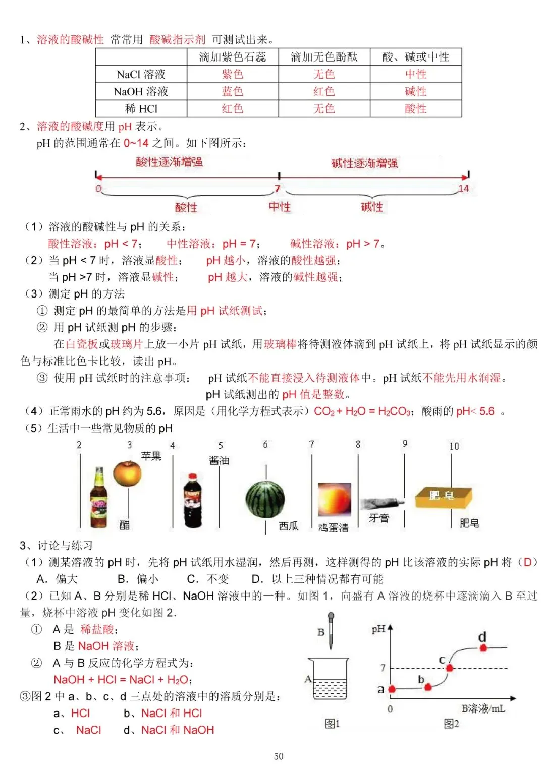 中考化学复习材料汇总 第50张 中考化学复习材料汇总 第50张