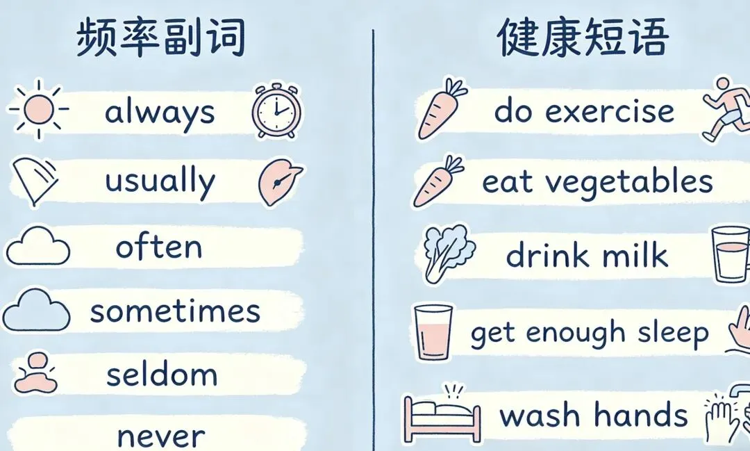 中考必背七年级下册 Unit 3 Keep Fit——老师划重点:这单元就考这些 第3张 中考必背七年级下册 Unit 3 Keep Fit——老师划重点:这单元就考这些 第3张