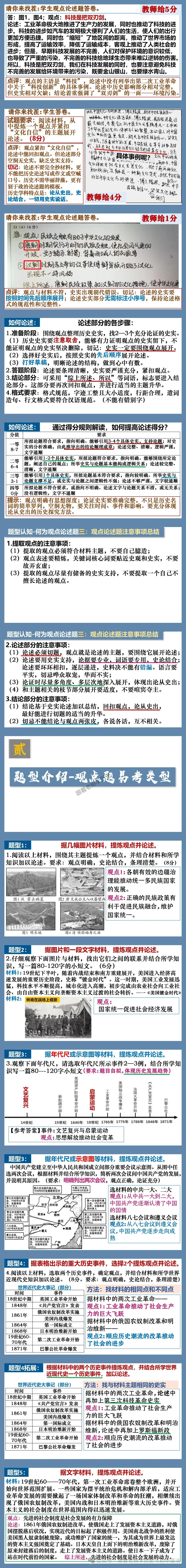 中考历史小论文写作方法指导与案例纠错指导专项训练课件 第4张