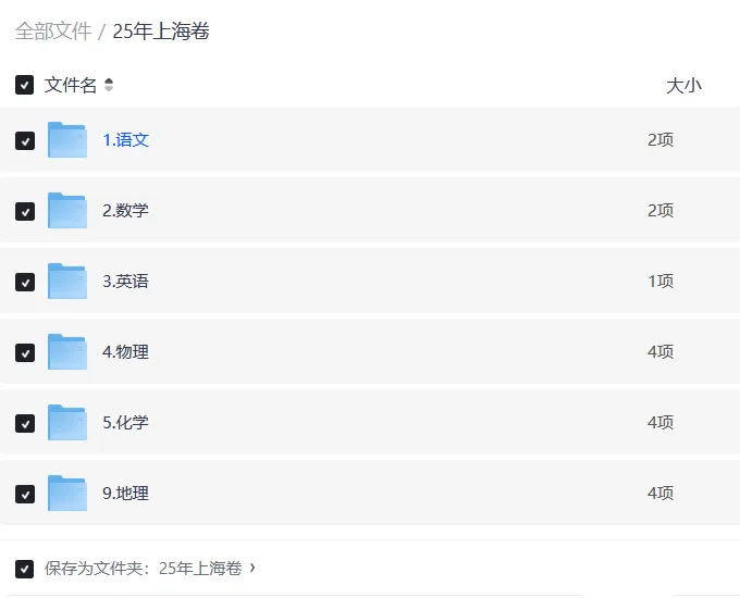 2025年上海高考卷真题 + 详细解析|全科高清可下载 第3张