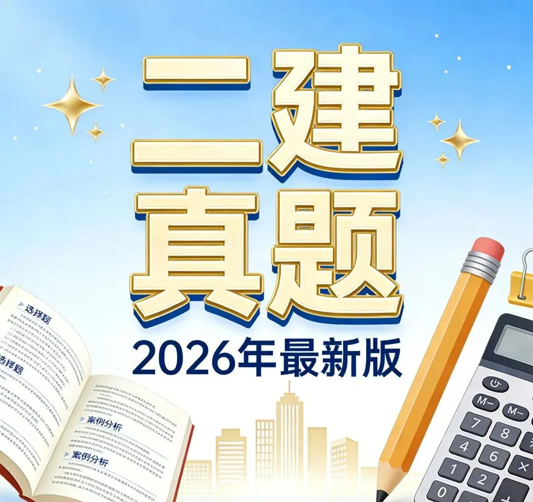 备考2026二建水利最新最全电子版真题,可打印! 第6张 备考2026二建水利最新最全电子版真题,可打印! 第6张