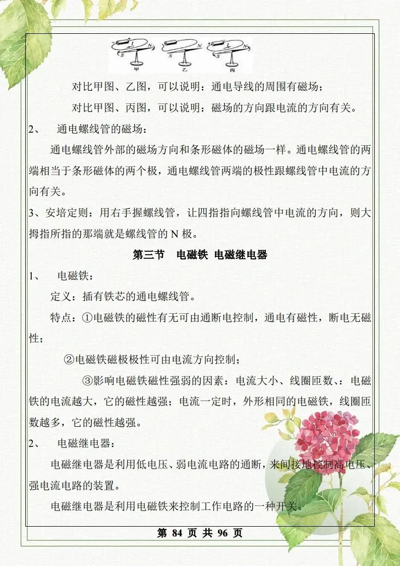 中考物理总复习知识点汇总,初二初三看过来-第85张图片-四季读书网
