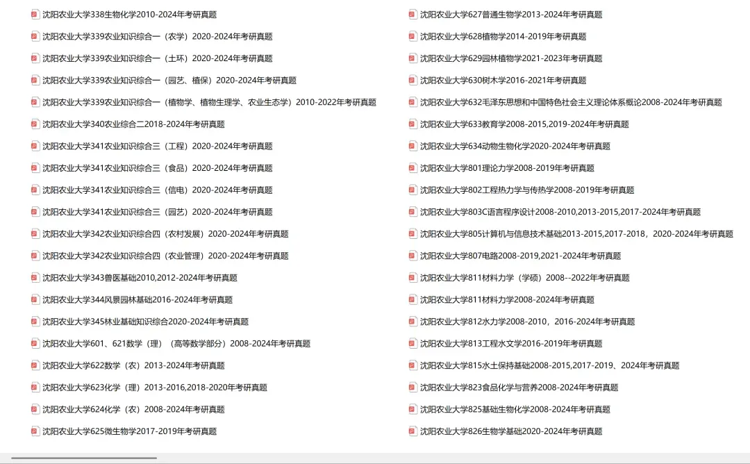 沈阳农业大学考研专业课历年真题汇总(含2026真题) 第2张