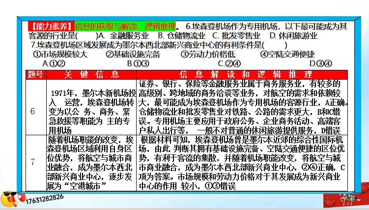 二轮微专题《高考真题分类官方解析》:交通运输 第41张 二轮微专题《高考真题分类官方解析》:交通运输 第41张