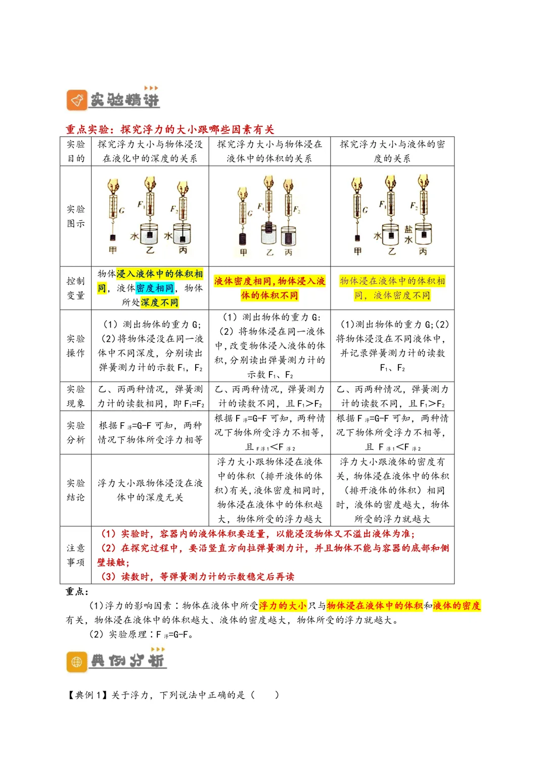 【中考讲义】中考物理一轮复习精细讲义(word版)限时下载! 第4张 【中考讲义】中考物理一轮复习精细讲义(word版)限时下载! 第4张