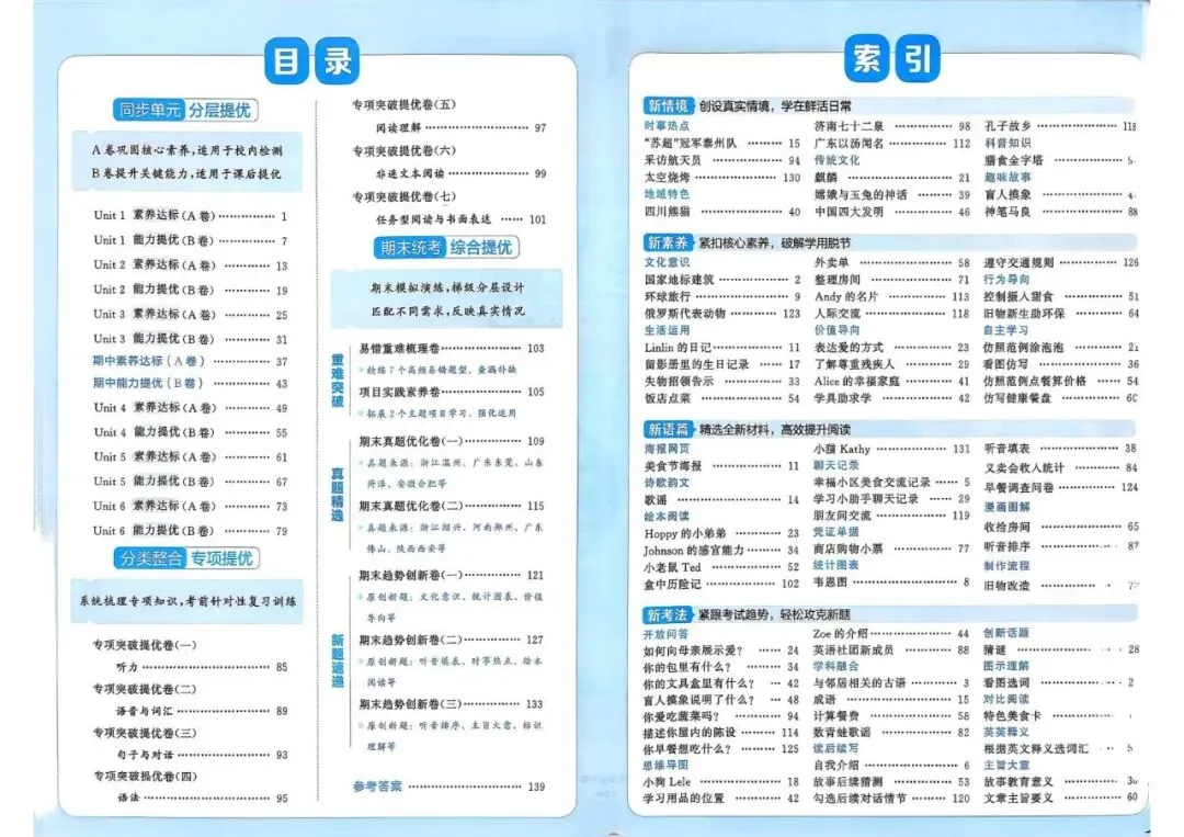 2026学霸提优大试卷,英语人教3456年级可选!-第3张图片-四季读书网