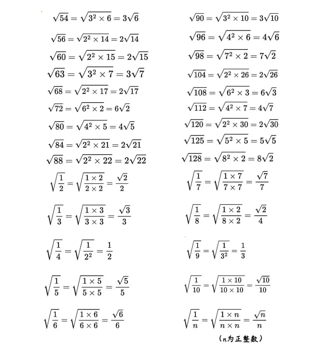 中考数学必备公式1(彩)-第8张图片-四季读书网