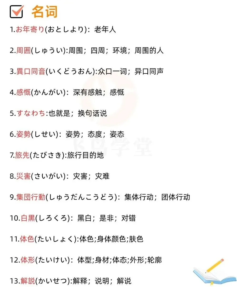 25年高考日语真题 | 阅读理解重点单词整理 第3张