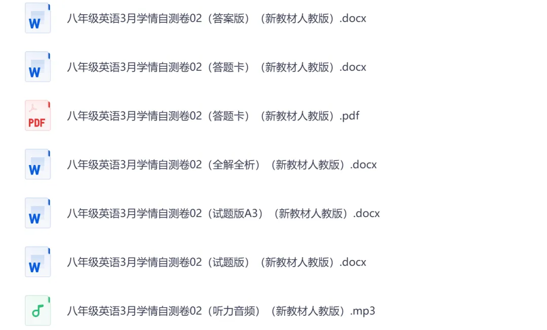 八年级英语下册《第一次月考试卷》!多版本 第1张