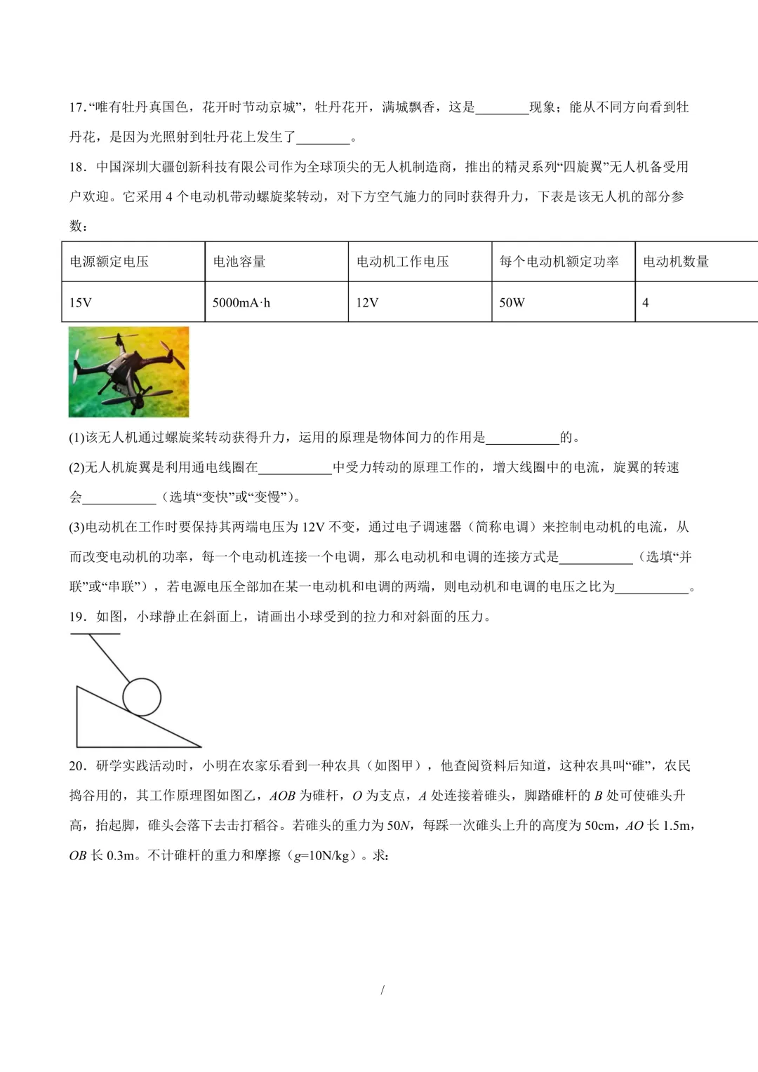 【中考模拟】九年级毕业水平测试模拟试卷+答案 第52张