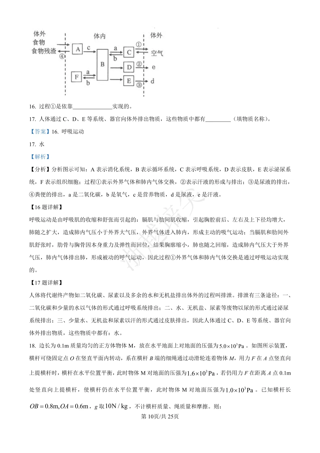 2023年浙江省宁波市提前招生模拟考试数学试题 第17张