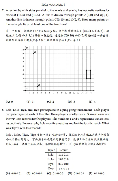 AMC8历年真题汇总(2000-2026)含答案解析 第20张