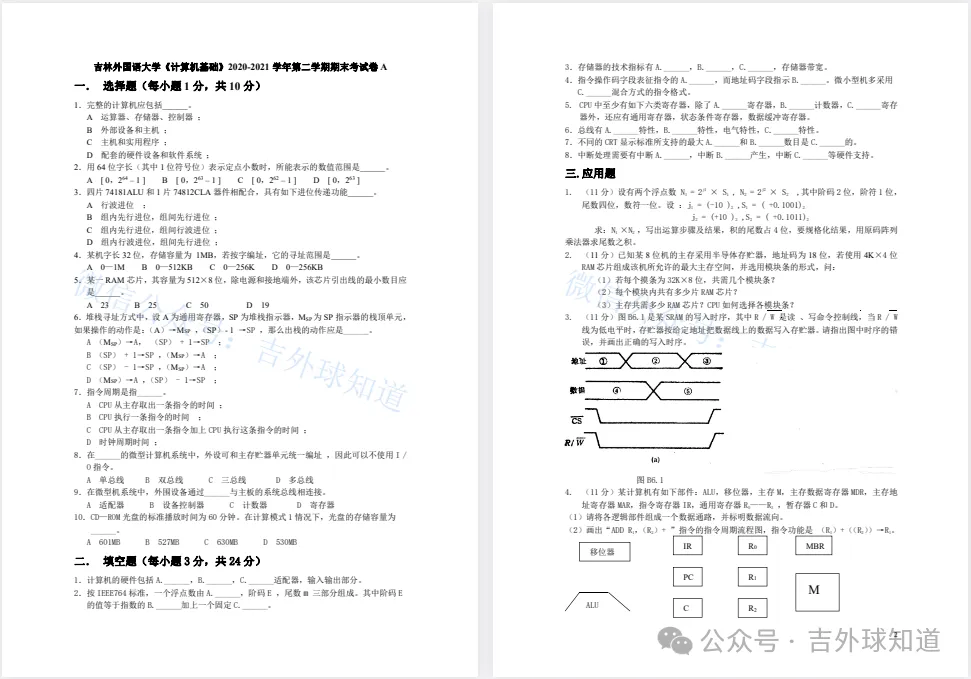 吉林外国语大学历年真题来啦!-第7张图片-四季读书网