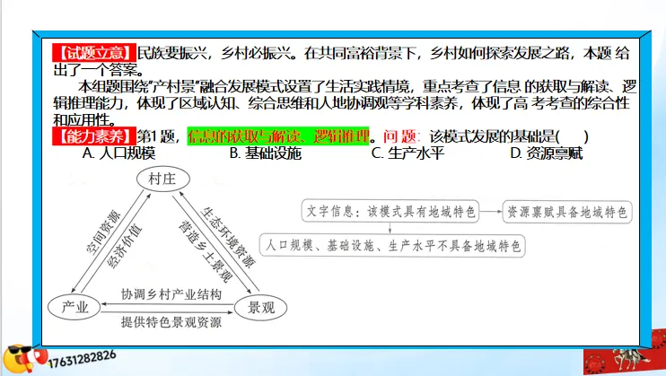 微专题《高考真题分类官方解析》:资源、环境与发展-第46张图片-四季读书网 微专题《高考真题分类官方解析》:资源、环境与发展-第46张图片-四季读书网