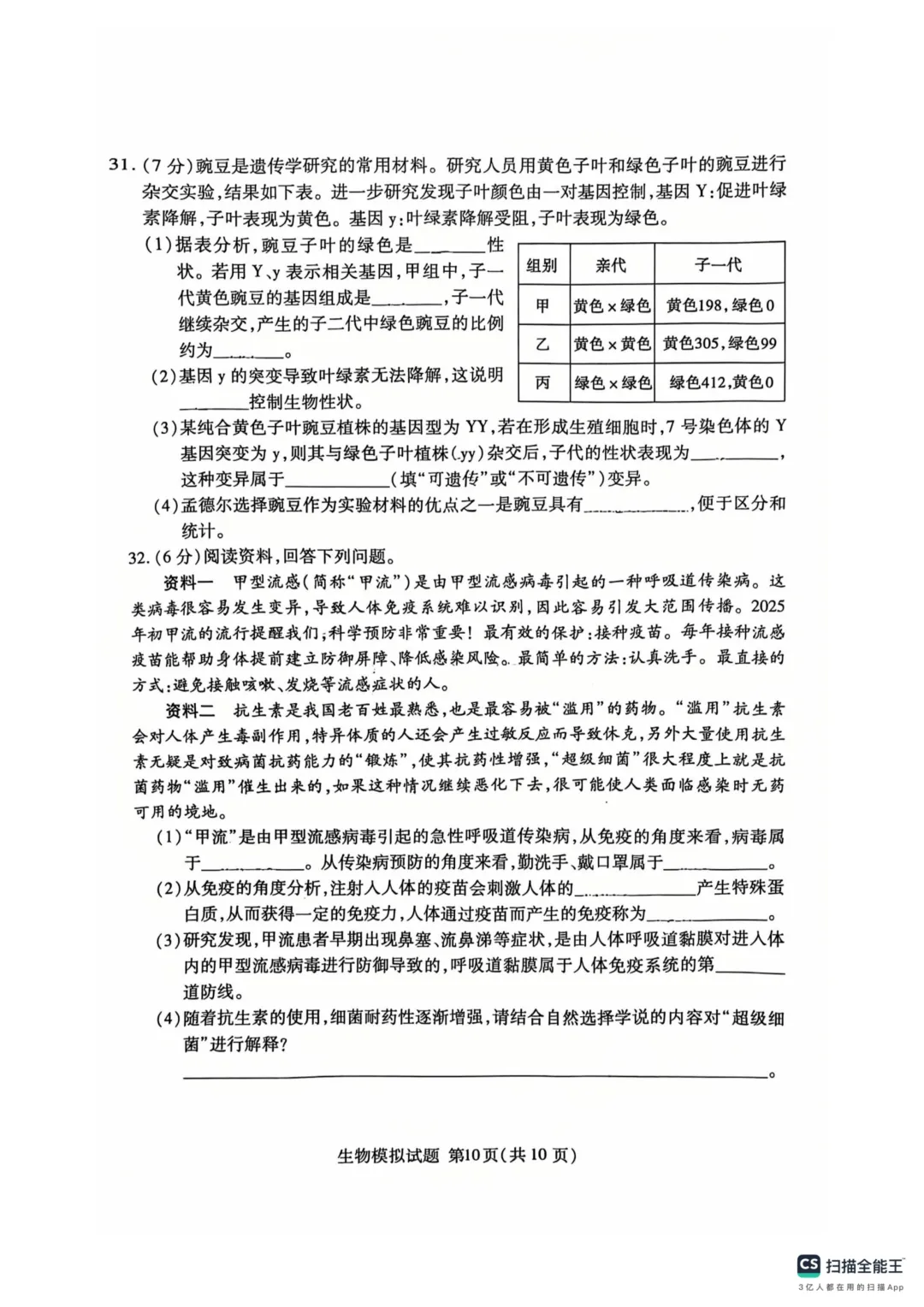 地生一模真题-2025年山东省临沂市兰山区中考一模生物试卷(完整版 + 答案)-第13张图片-四季读书网