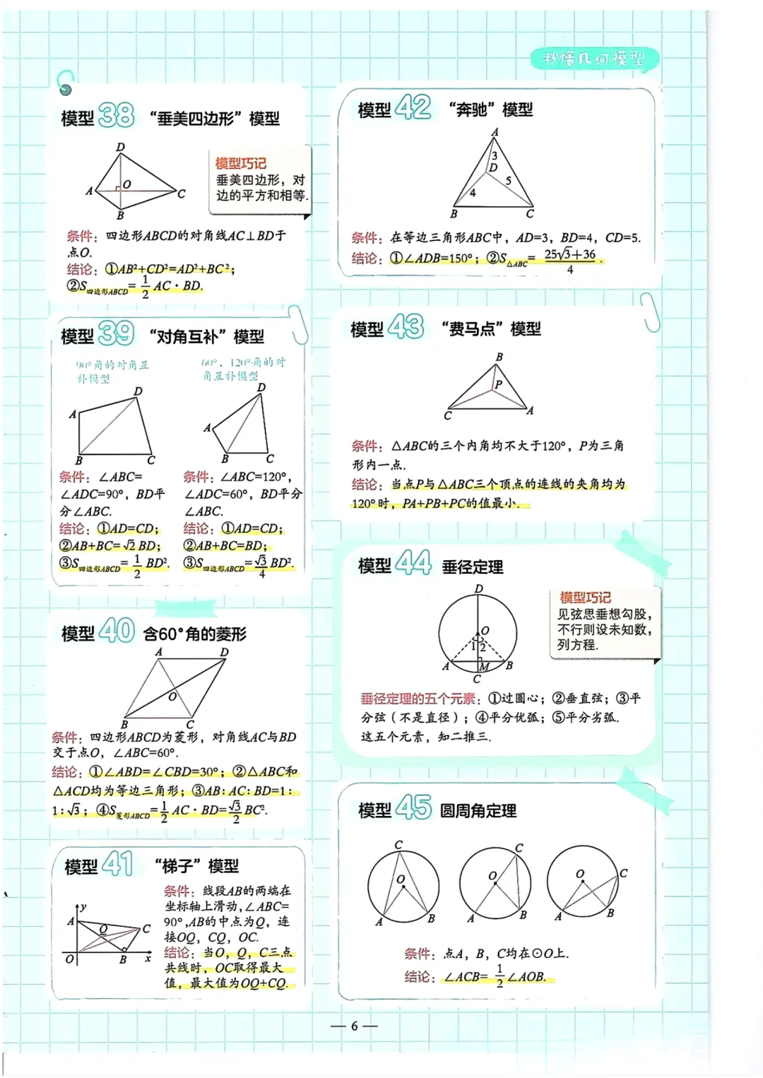 中考数学——考点速记手册-第6张图片-四季读书网