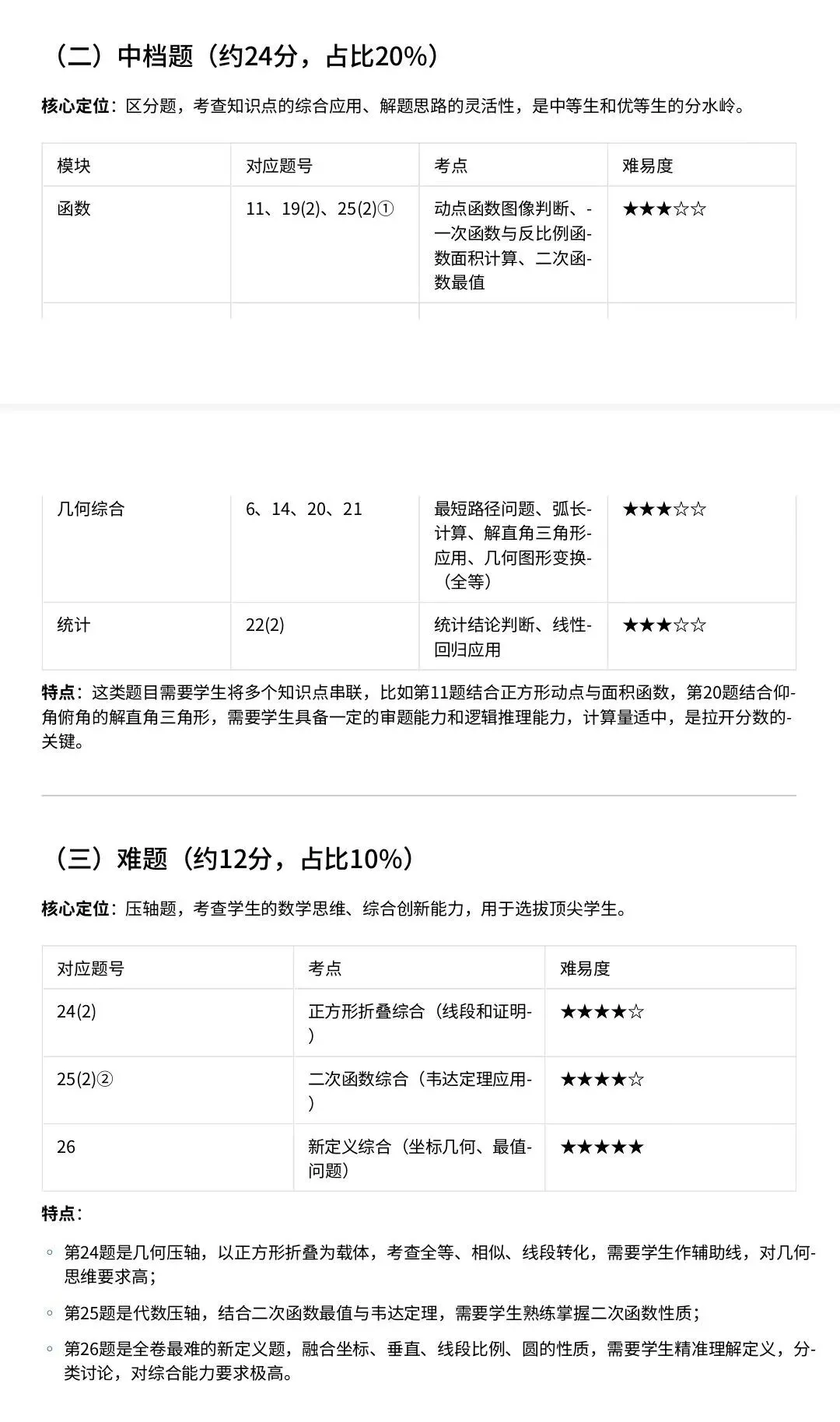 2026年兰州市中考一诊数学试卷及分析 第9张