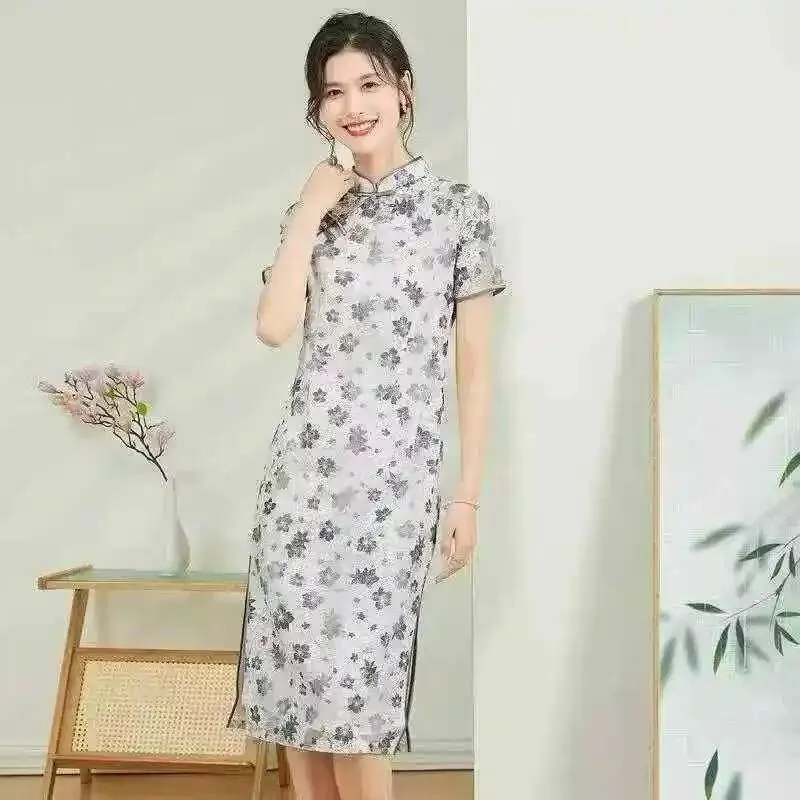 高考中考季必备【旗袍】26夏~品牌女装库存尾货折扣批发实体电商直播一手货源 第9张