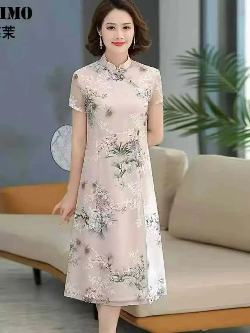 高考中考季必备【旗袍】26夏~品牌女装库存尾货折扣批发实体电商直播一手货源 第13张
