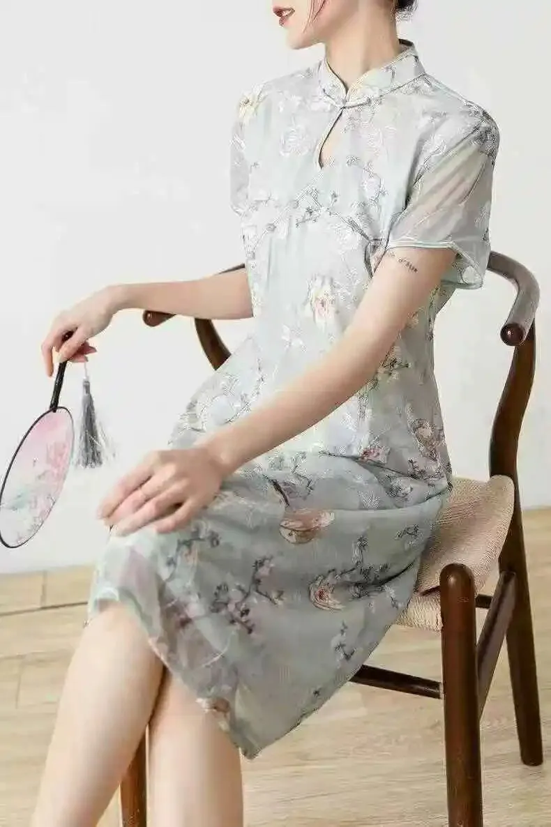 高考中考季必备【旗袍】26夏~品牌女装库存尾货折扣批发实体电商直播一手货源 第25张
