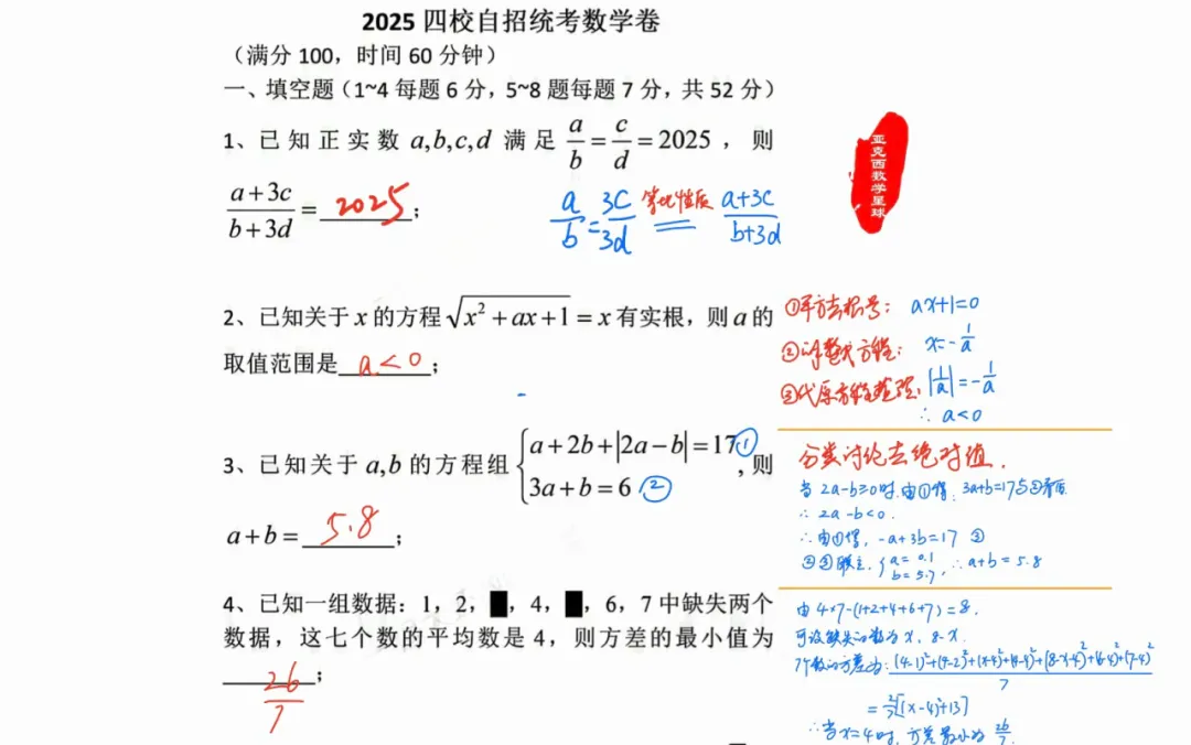 26届中考自招如何准备?附真题集、FXK、考情、简历模板 第6张 26届中考自招如何准备?附真题集、FXK、考情、简历模板 第6张