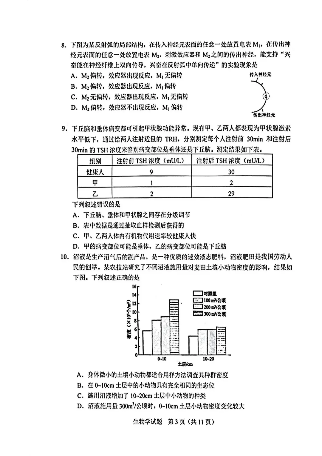 2025-2026长春二模生物试卷及答案-第5张图片-四季读书网