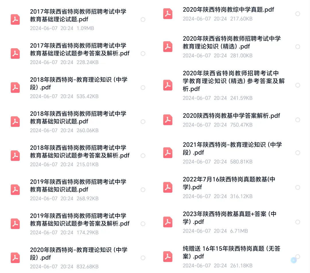 陕西农村义务教师(特岗)|历年真题(2017-2023),完整版下载 第7张 陕西农村义务教师(特岗)|历年真题(2017-2023),完整版下载 第7张