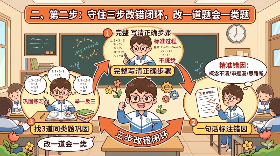 北大学姐妍妍:数学第一名的三个试卷复盘法,值得所有孩子借鉴! 第2张 北大学姐妍妍:数学第一名的三个试卷复盘法,值得所有孩子借鉴! 第2张
