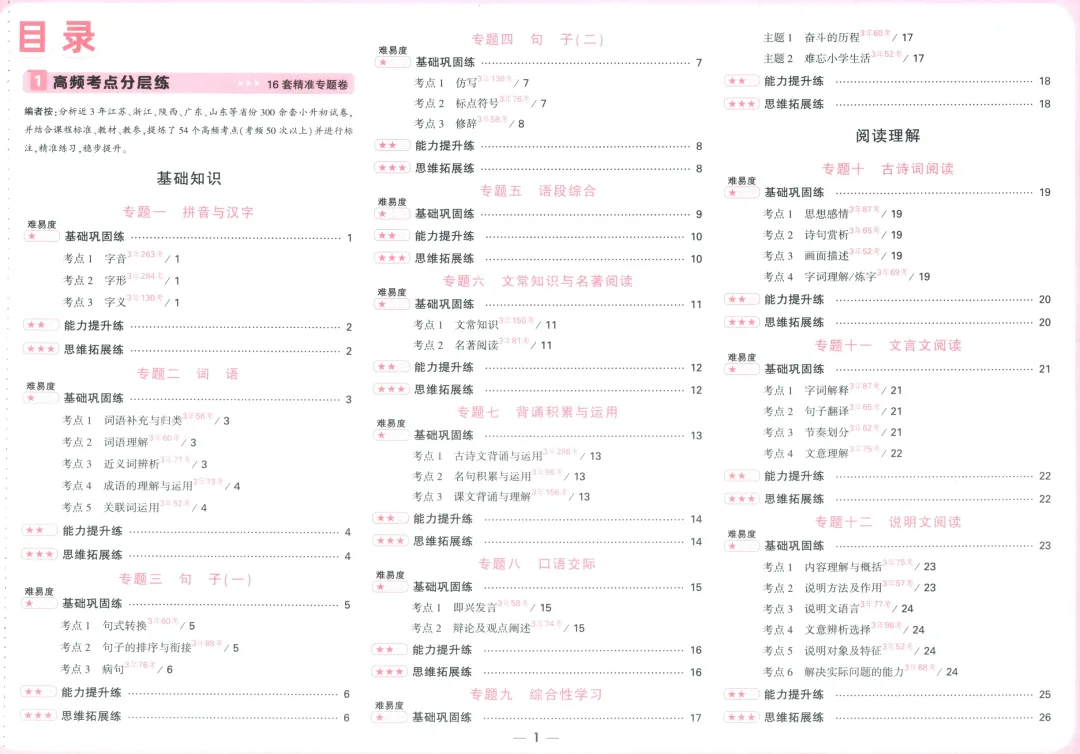 2026小升初语文必考真题卷,含答案,可免费下载打印 第2张