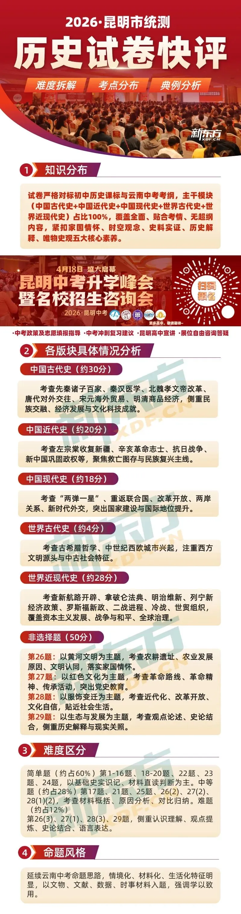 【重要】2026昆明中考市统测试卷&答案&试卷快评分析一览-第12张图片-四季读书网