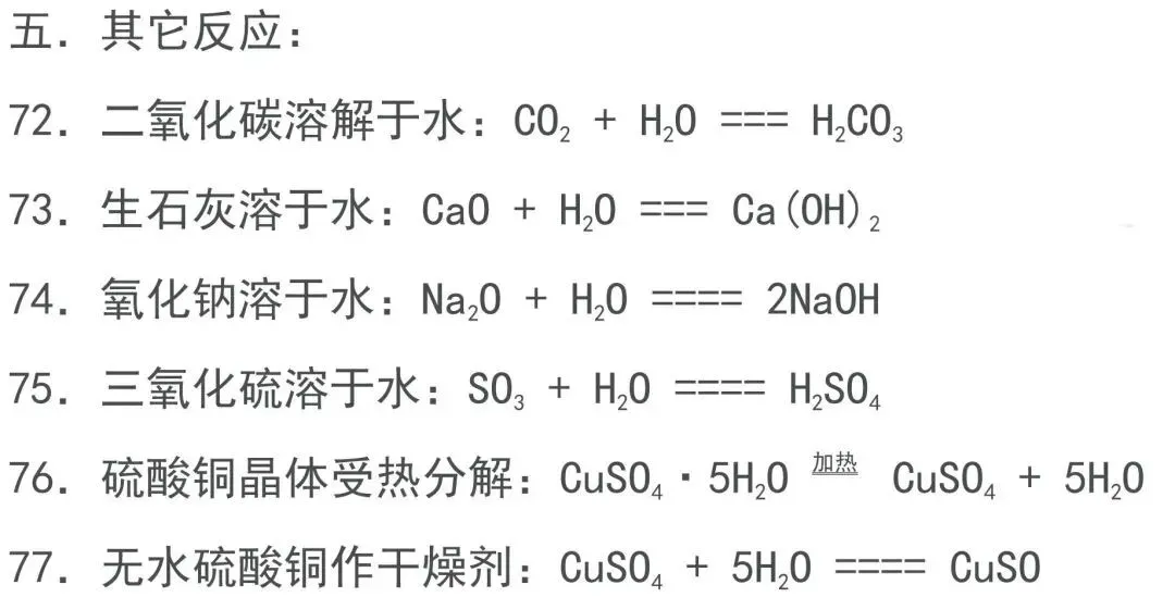 2023中考化学必背知识点汇总,太全了! 第24张 2023中考化学必背知识点汇总,太全了! 第24张