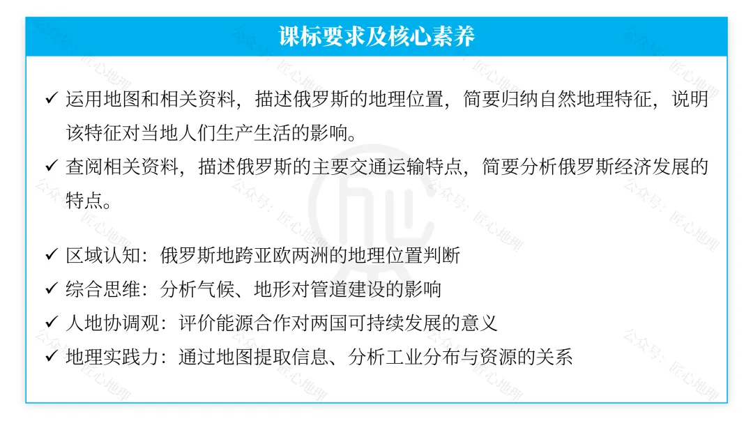 新教材 | 中考一轮复习·俄罗斯(课件+导学单+练习题)-第29张图片-四季读书网