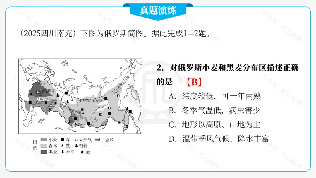 新教材 | 中考一轮复习·俄罗斯(课件+导学单+练习题)-第45张图片-四季读书网