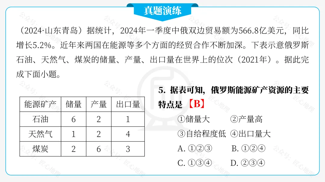 新教材 | 中考一轮复习·俄罗斯(课件+导学单+练习题)-第55张图片-四季读书网
