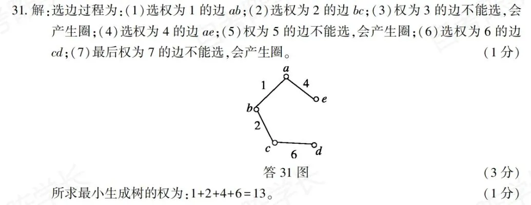 02324离散数学-2025年10月真题-第47张图片-四季读书网